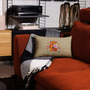 Comprar Funda de cojín premium Saco y Escudo La Flamenca de Borgoña Bandera España