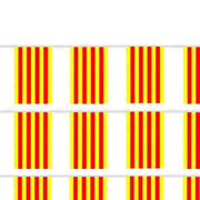 Comprar Guirnalda de Banderas de Cataluña 50 m (70 Unidades de 20x30 cm) La Flamenca de Borgoña Bandera España