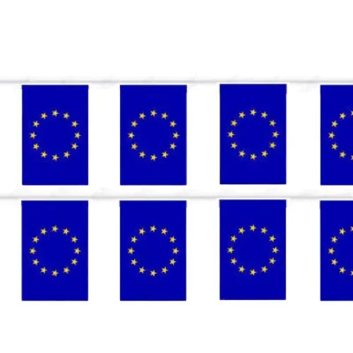 Comprar Guirnalda de Banderas de la Unión Europea 5 m (7 Unidades de 20x30 cm) La Flamenca de Borgoña Bandera España