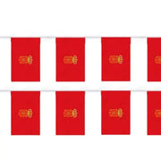 Comprar Guirnalda de Banderines Comunidad Foral de Navarra (5 Metros - 7 Piezas 20 x 30 cm) La Flamenca de Borgoña Bandera España