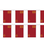 Comprar Guirnalda de Banderines Región de Murcia (5 Metros - 7 Piezas 20 x 30 cm) La Flamenca de Borgoña Bandera España