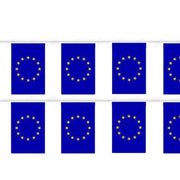 Comprar Guirnalda de Banderines Unión Europea (5 Metros - 7 Piezas 20 x 30 cm) La Flamenca de Borgoña Bandera España