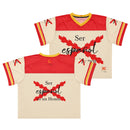 Comprar Jersey de fútbol boxy «Ser español es un Honor» La Flamenca de Borgoña Bandera España