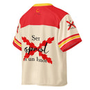 Comprar Jersey de fútbol boxy «Ser español es un Honor» La Flamenca de Borgoña Bandera España