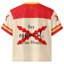 Comprar Jersey de fútbol boxy «Ser español es un Honor» La Flamenca de Borgoña Bandera España