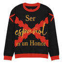 Comprar Jersey de punto con cuello redondo "Ser español es un honor" La Flamenca de Borgoña Bandera España