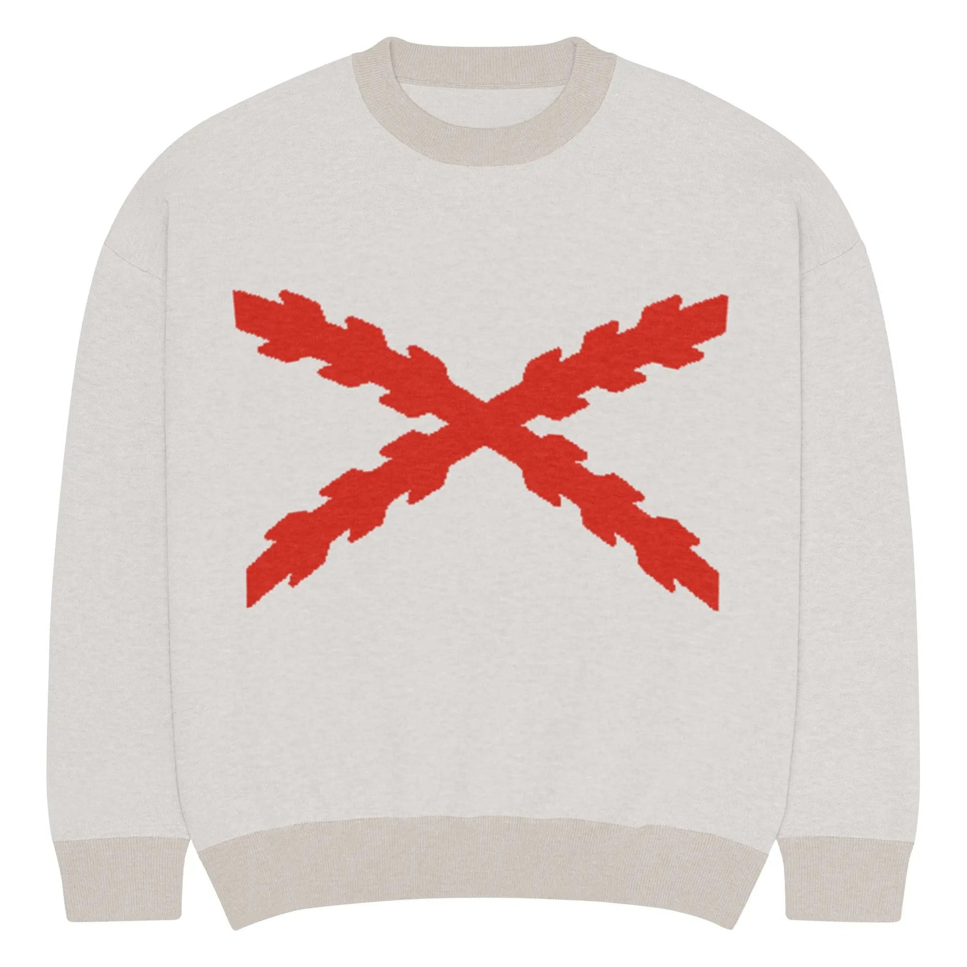 Comprar Jersey holgado de punto con cuello redondo Cruz de Borgoña La Flamenca de Borgoña Bandera España