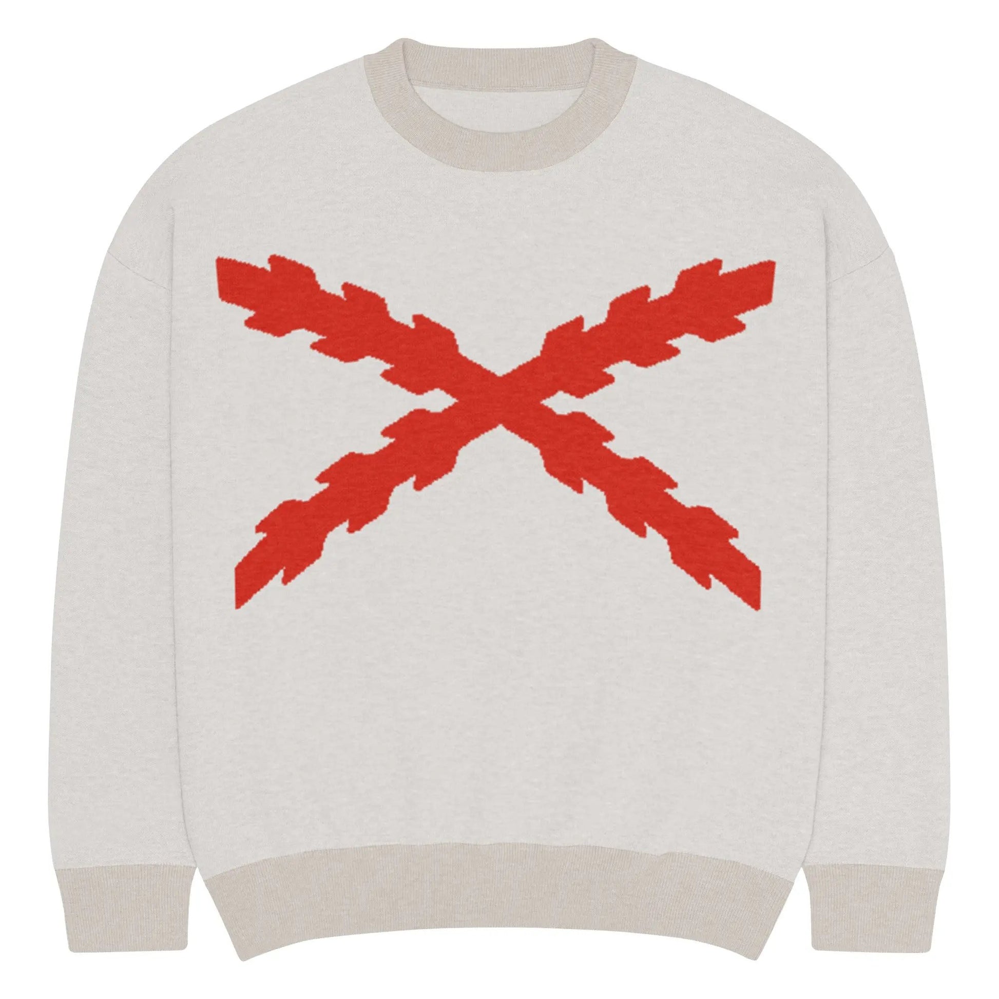 Comprar Jersey holgado de punto con cuello redondo Cruz de Borgoña La Flamenca de Borgoña Bandera España