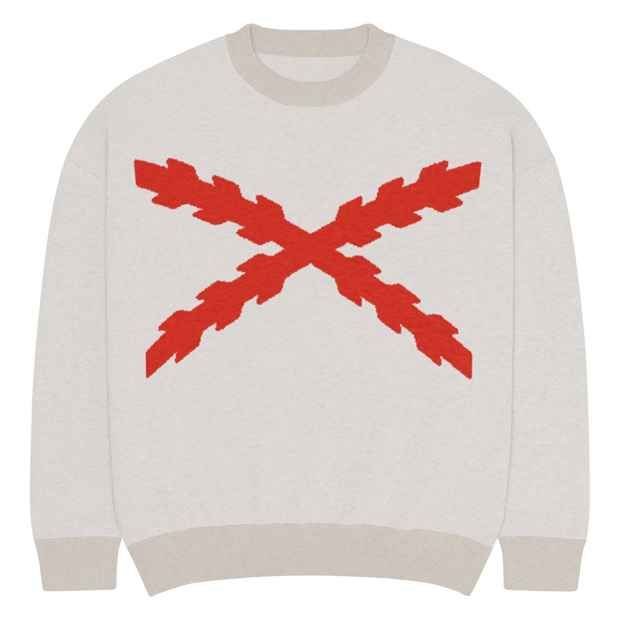 Comprar Jersey holgado de punto con cuello redondo Cruz de Borgoña La Flamenca de Borgoña Bandera España