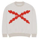 Comprar Jersey holgado de punto con cuello redondo Cruz de Borgoña La Flamenca de Borgoña Bandera España