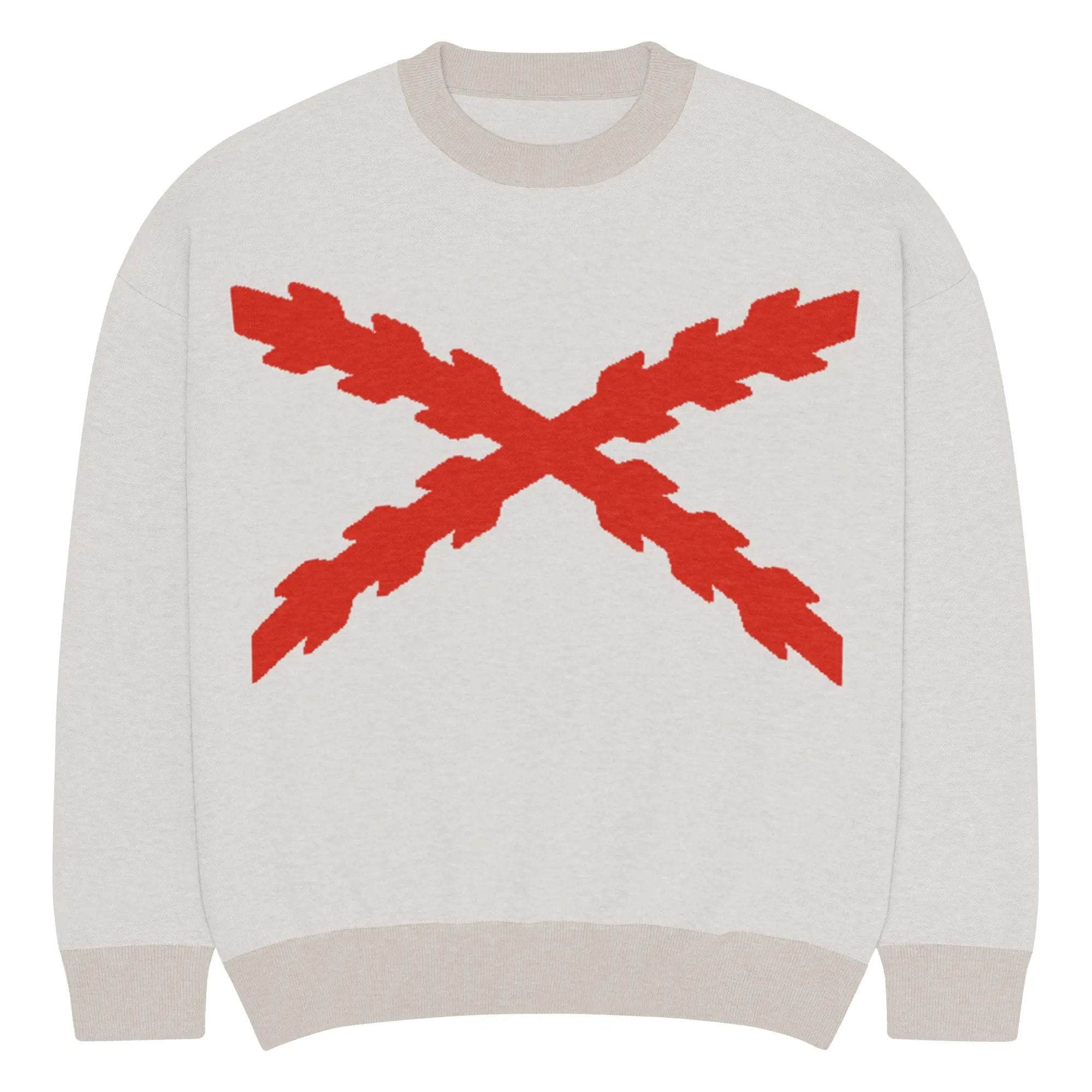 Comprar Jersey holgado de punto con cuello redondo Cruz de Borgoña La Flamenca de Borgoña Bandera España