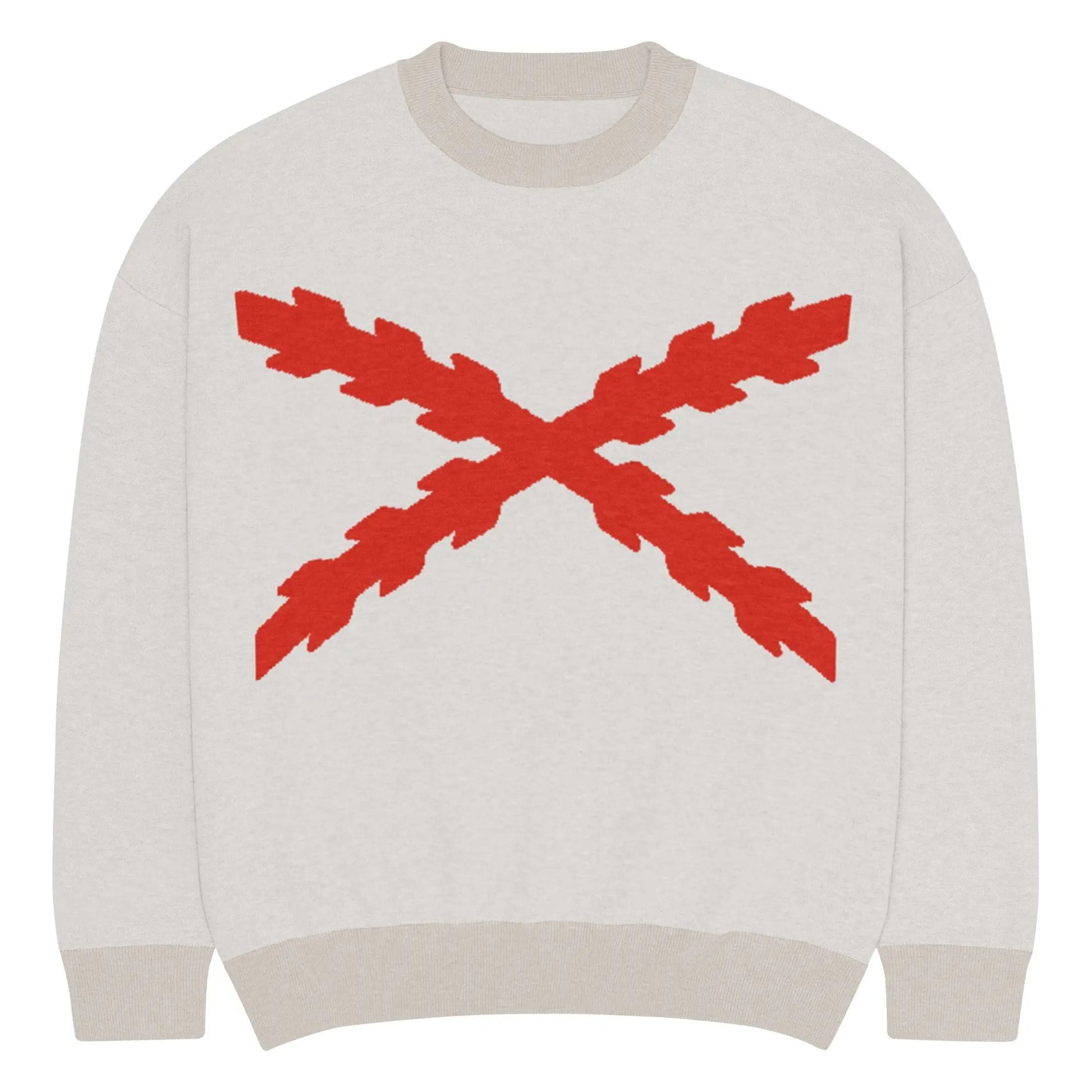 Comprar Jersey holgado de punto con cuello redondo Cruz de Borgoña La Flamenca de Borgoña Bandera España