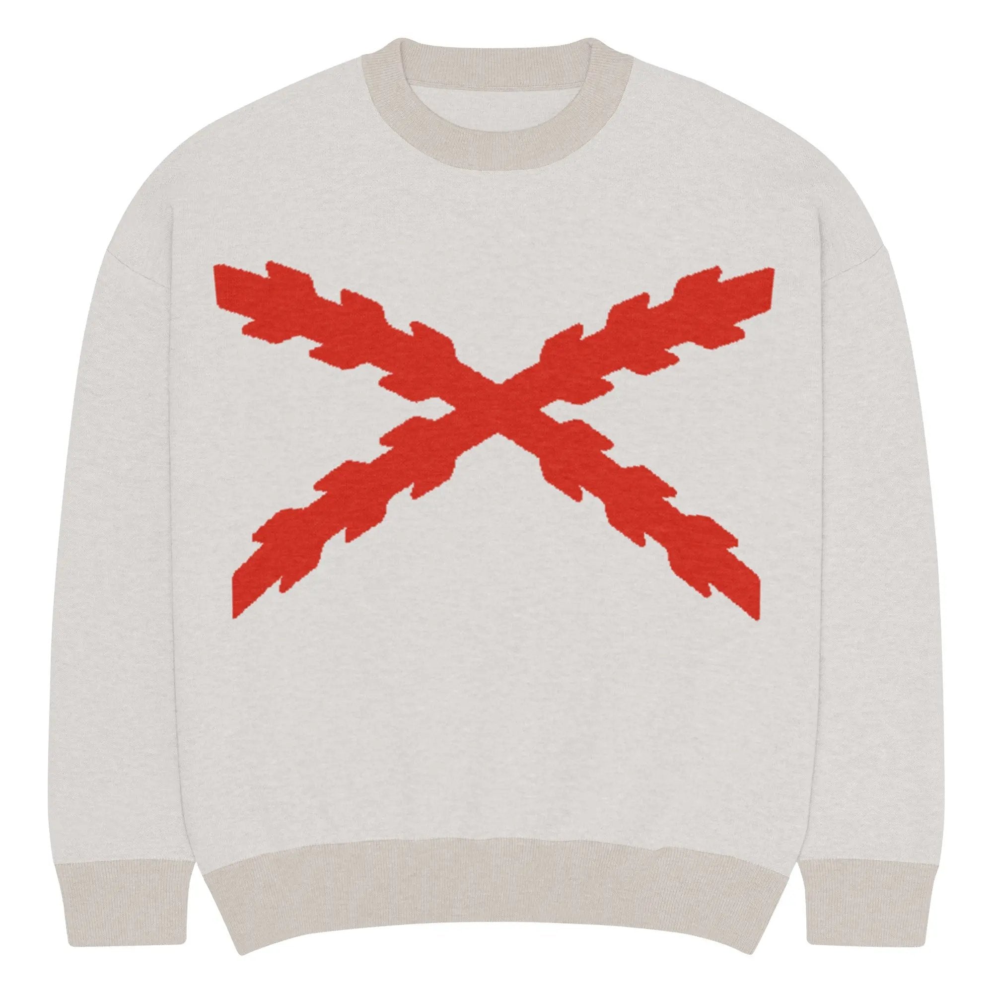 Comprar Jersey holgado de punto con cuello redondo Cruz de Borgoña La Flamenca de Borgoña Bandera España