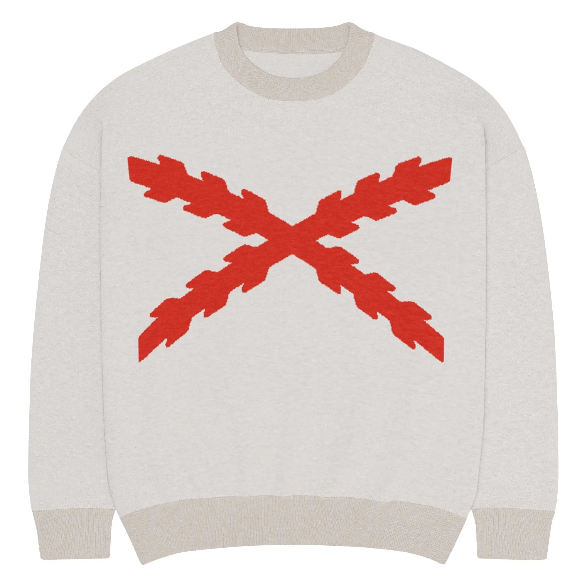 Comprar Jersey holgado de punto con cuello redondo Cruz de Borgoña La Flamenca de Borgoña Bandera España