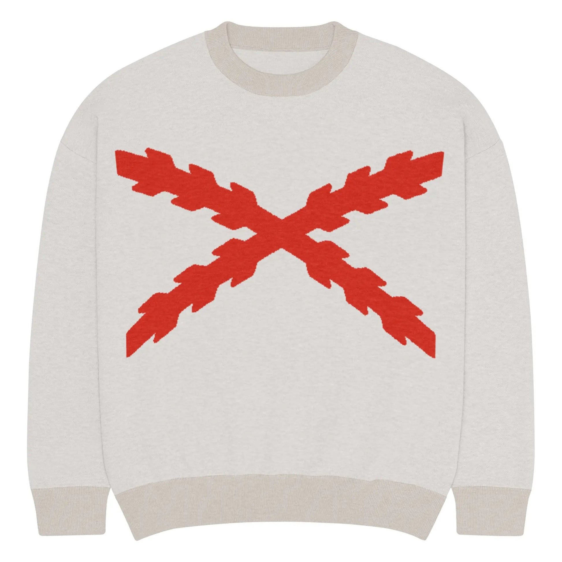 Comprar Jersey holgado de punto con cuello redondo Cruz de Borgoña La Flamenca de Borgoña Bandera España