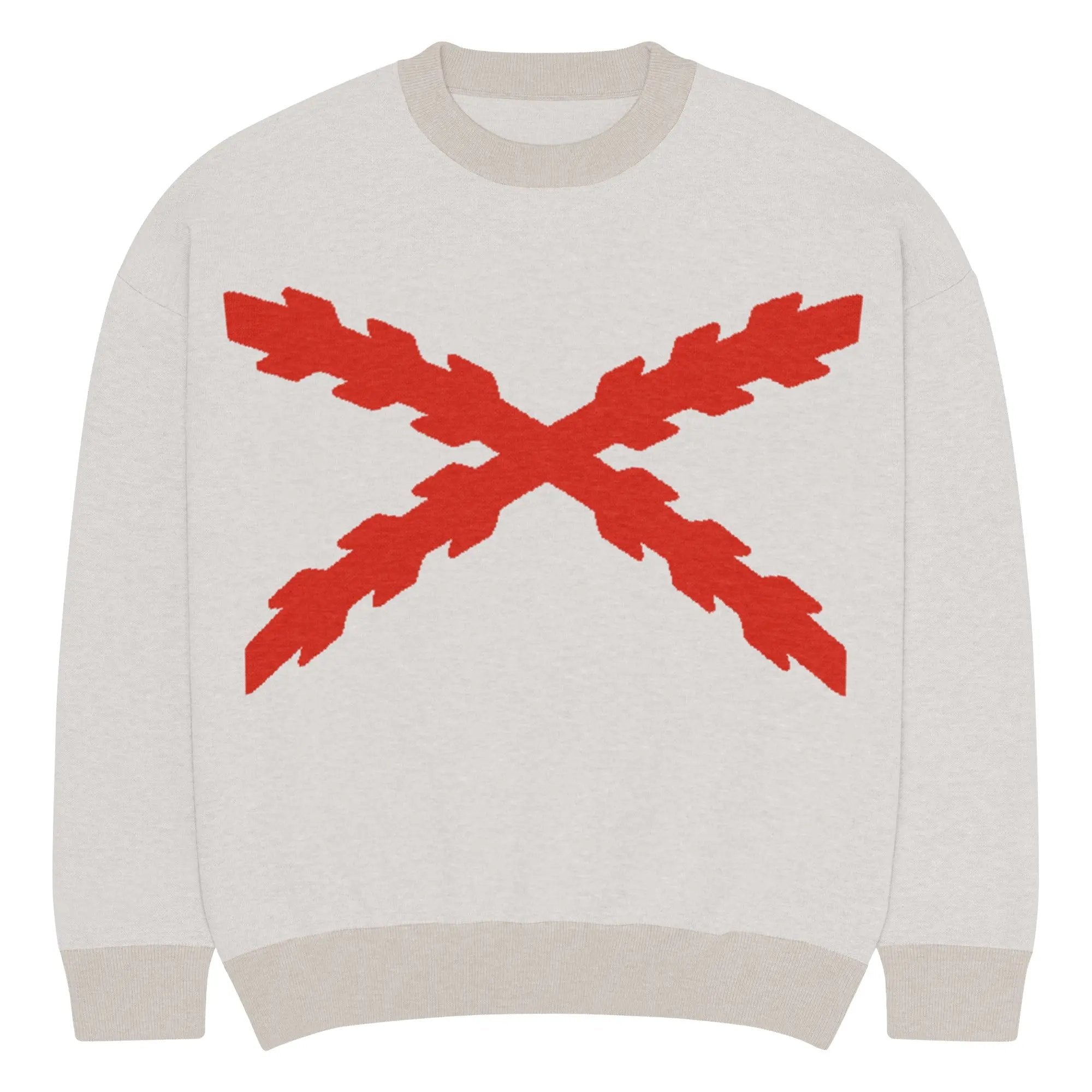 Comprar Jersey holgado de punto con cuello redondo Cruz de Borgoña La Flamenca de Borgoña Bandera España