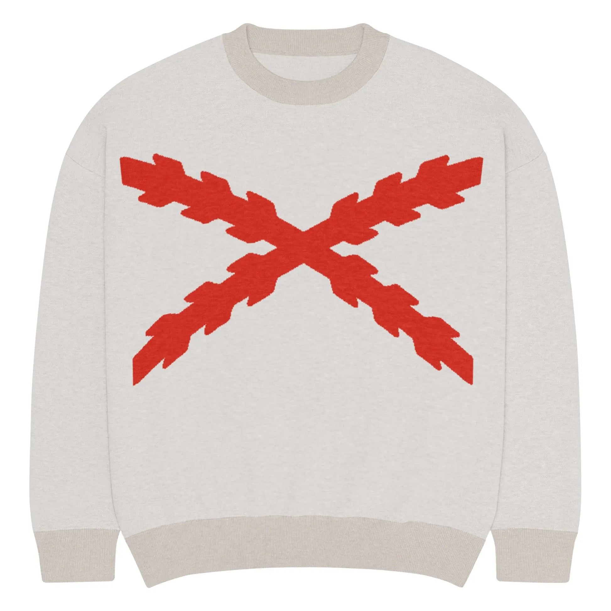 Comprar Jersey holgado de punto con cuello redondo Cruz de Borgoña La Flamenca de Borgoña Bandera España