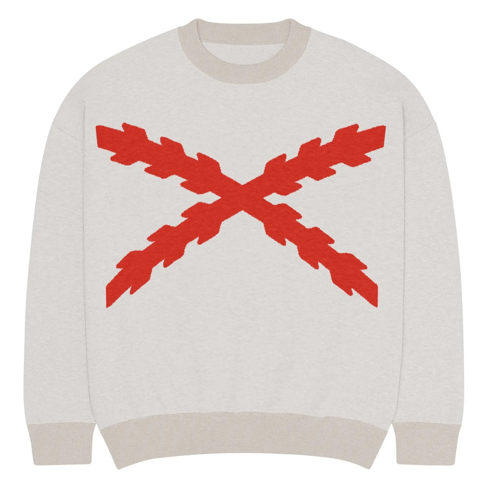 Comprar Jersey holgado de punto con cuello redondo Cruz de Borgoña La Flamenca de Borgoña Bandera España