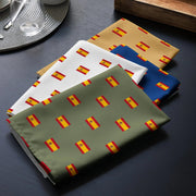 Comprar Juego de 4 servilletas de tela Bandera de España 4 colores La Flamenca de Borgoña Bandera España