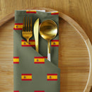 Comprar Juego de 4 servilletas de tela Bandera de España 4 colores La Flamenca de Borgoña Bandera España