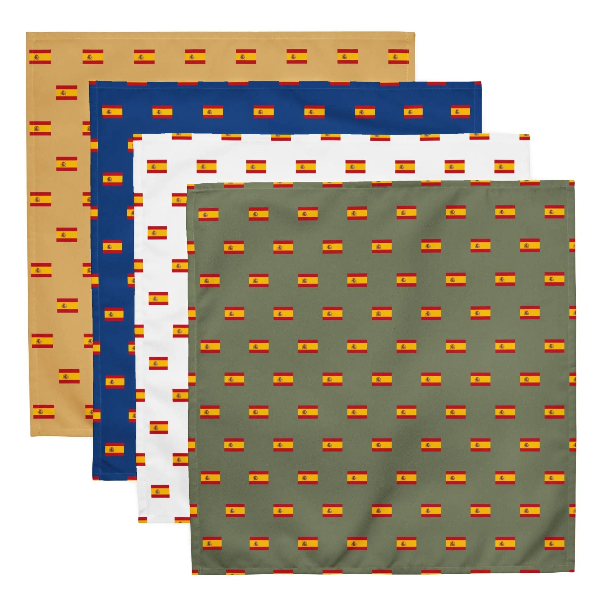 Comprar Juego de 4 servilletas de tela Bandera de España 4 colores La Flamenca de Borgoña Bandera España