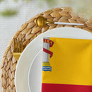 Comprar Juego de 4 servilletas de tela Bandera de España La Flamenca de Borgoña Bandera España