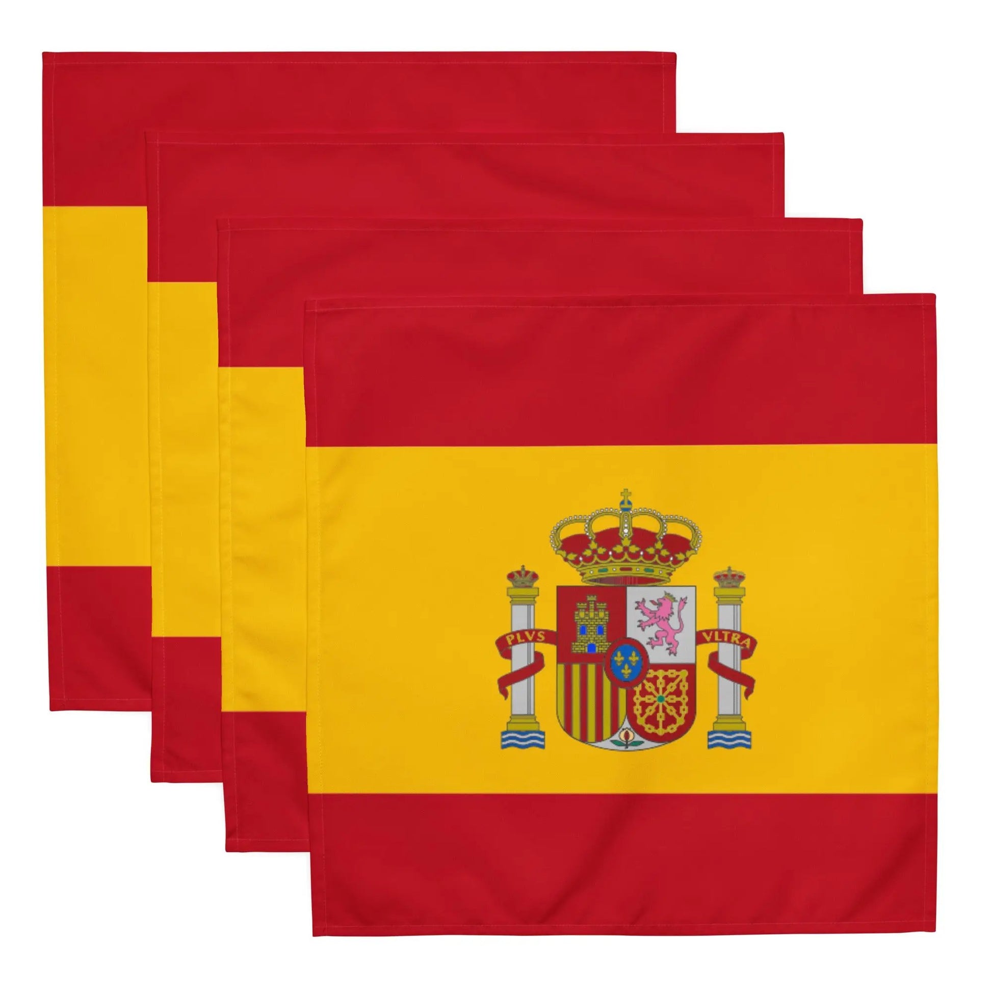 Comprar Juego de 4 servilletas de tela Bandera de España La Flamenca de Borgoña Bandera España