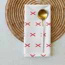 Comprar Juego de 4 servilletas de tela Cruz de Borgoña mosaico La Flamenca de Borgoña Bandera España