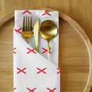 Comprar Juego de 4 servilletas de tela Cruz de Borgoña mosaico La Flamenca de Borgoña Bandera España