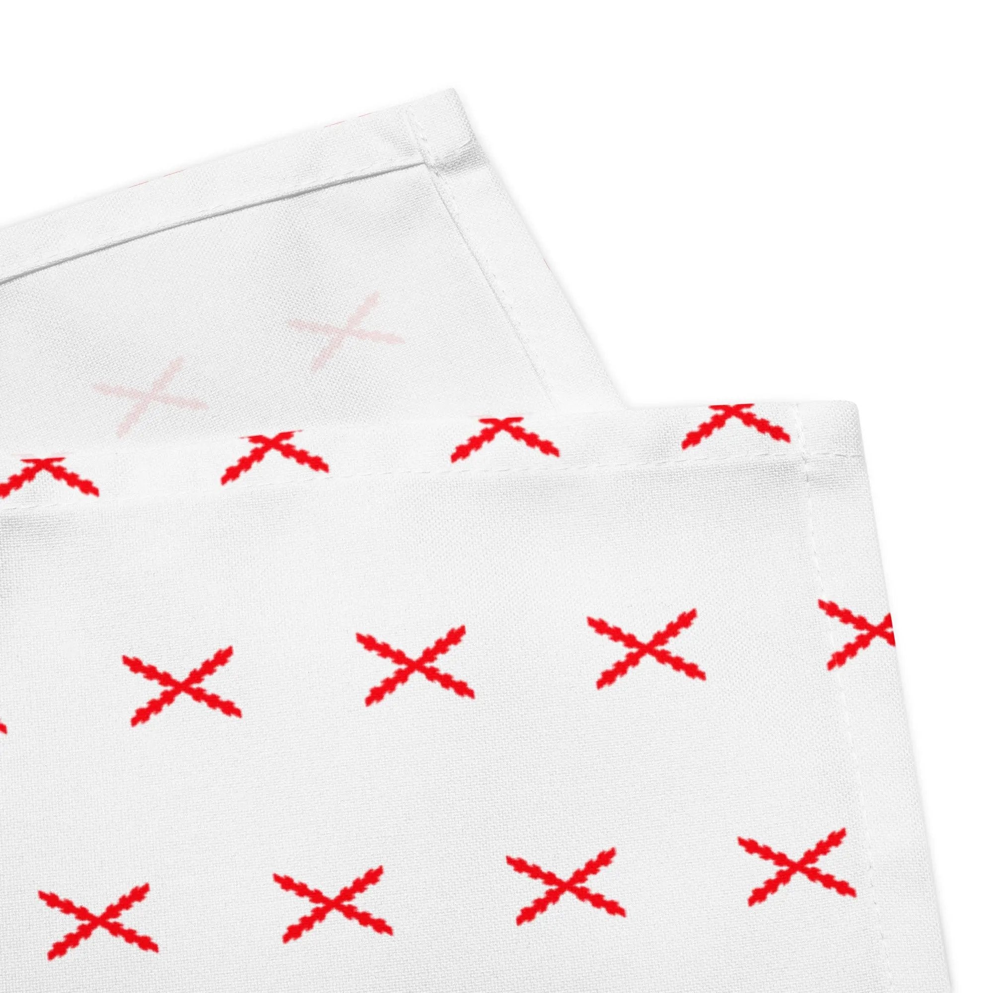 Comprar Juego de 4 servilletas de tela Cruz de Borgoña mosaico La Flamenca de Borgoña Bandera España
