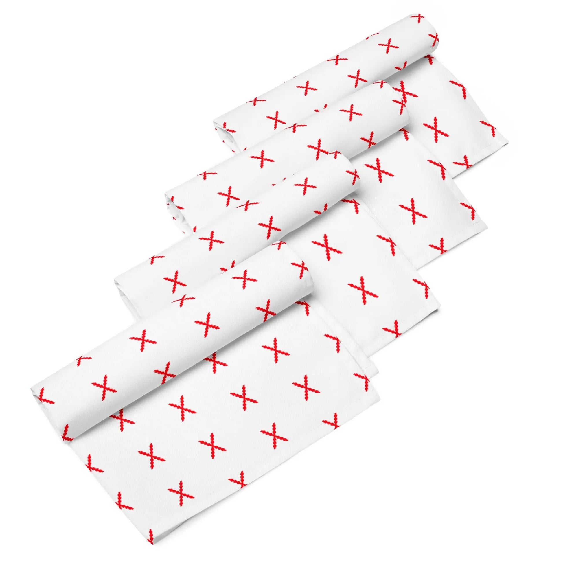 Comprar Juego de 4 servilletas de tela Cruz de Borgoña mosaico La Flamenca de Borgoña Bandera España