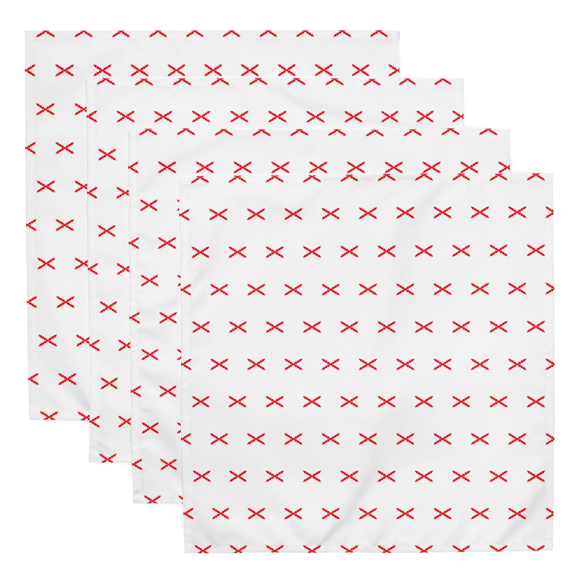 Comprar Juego de 4 servilletas de tela Cruz de Borgoña mosaico La Flamenca de Borgoña Bandera España