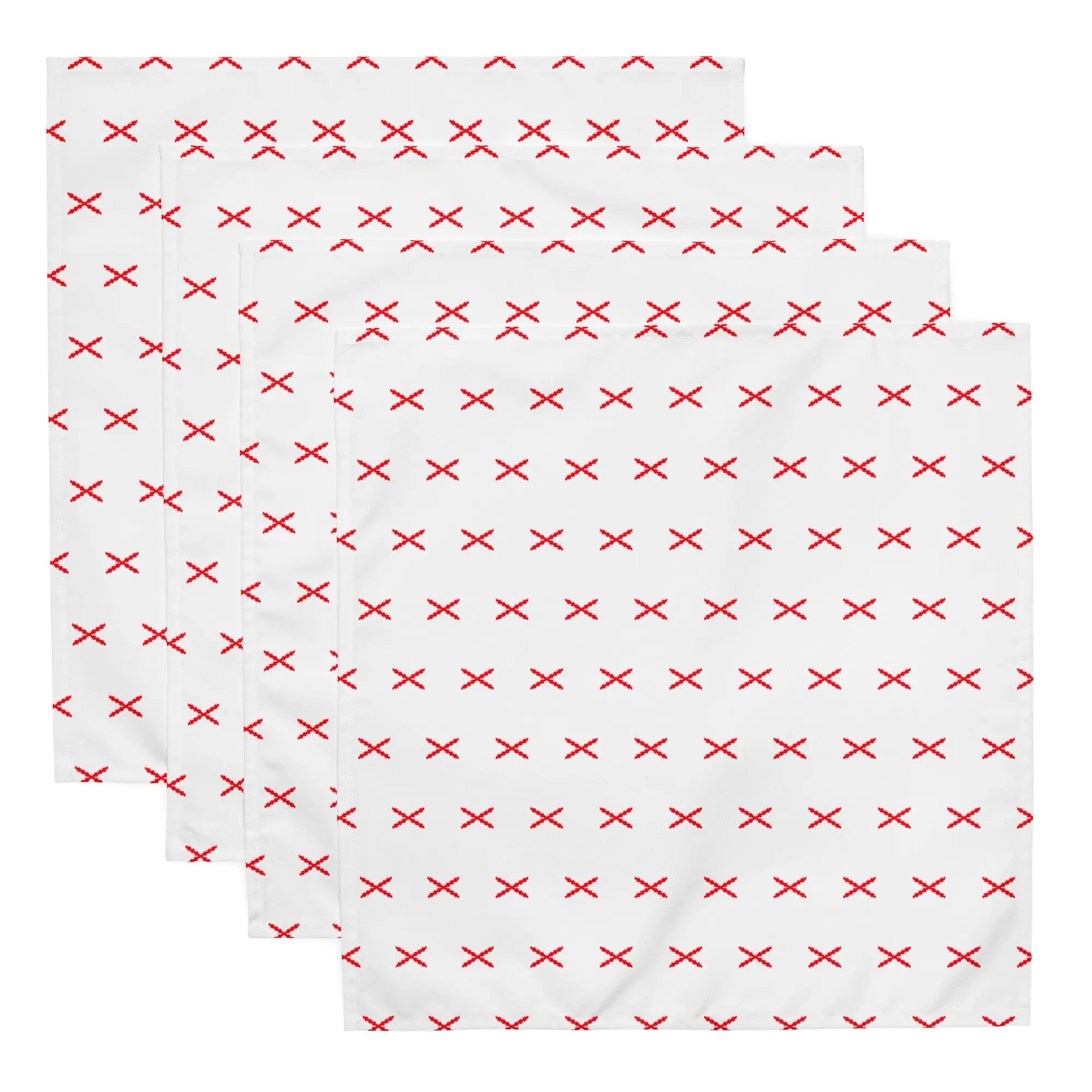 Comprar Juego de 4 servilletas de tela Cruz de Borgoña mosaico La Flamenca de Borgoña Bandera España