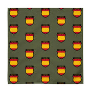 Comprar Juego de 4 servilletas de tela División Azul Bandera España La Flamenca de Borgoña Patricia Muñoz VOX