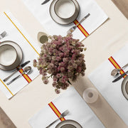 Comprar Juego de manteles individuales Bandera de España detalle dorado La Flamenca de Borgoña Bandera España