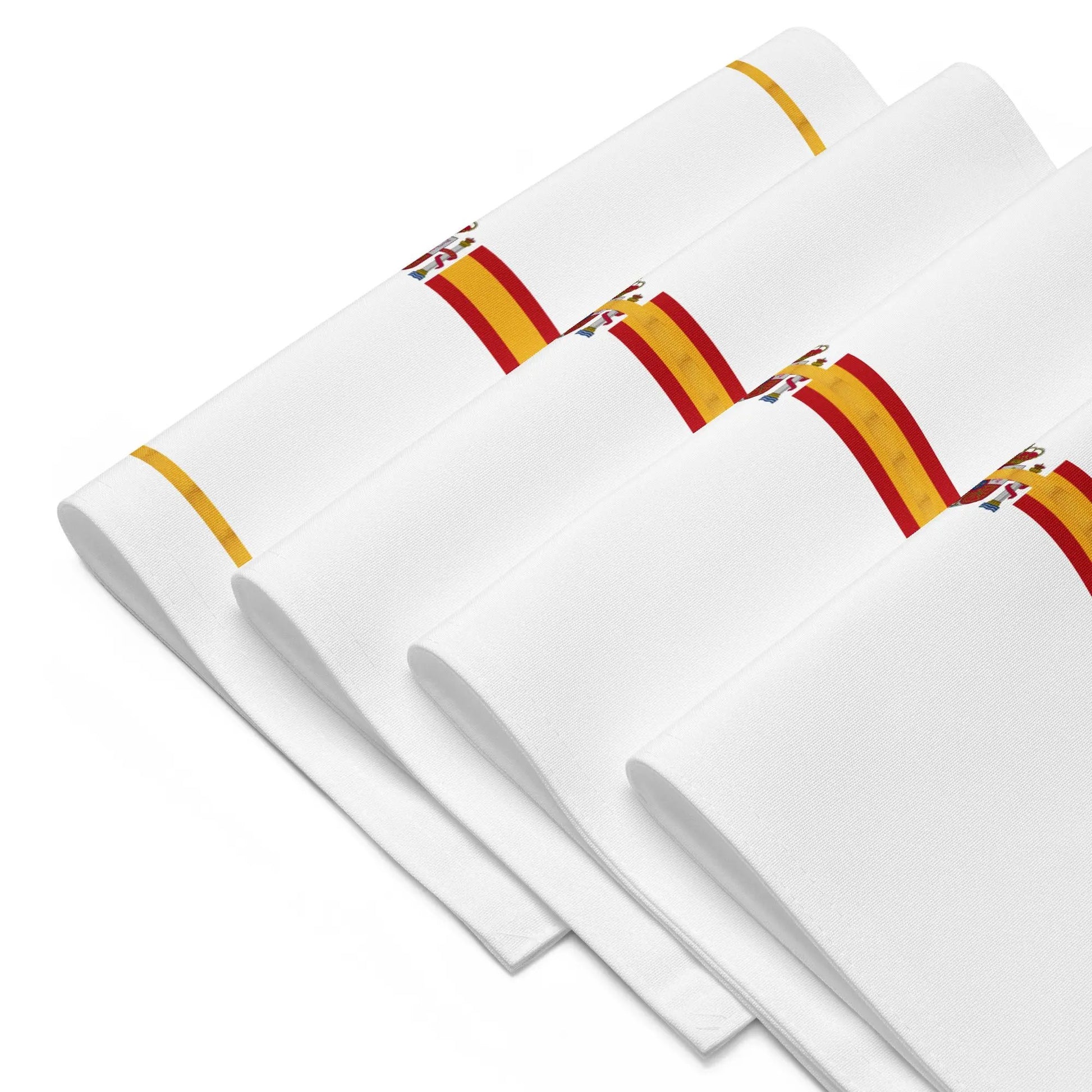 Comprar Juego de manteles individuales Bandera de España detalle dorado La Flamenca de Borgoña Bandera España