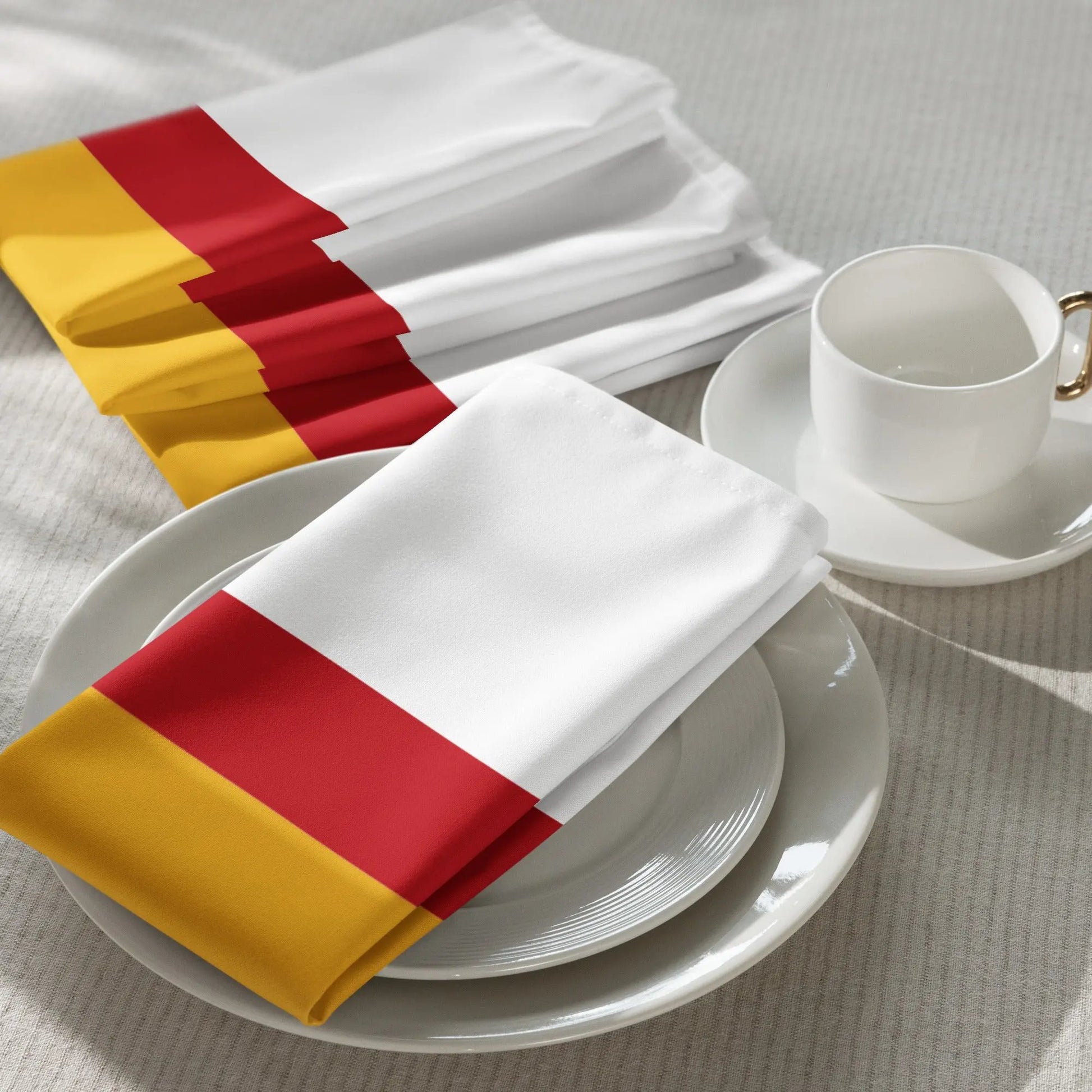 Comprar Juego de servilletas de tela Bandera España La Flamenca de Borgoña Bandera España