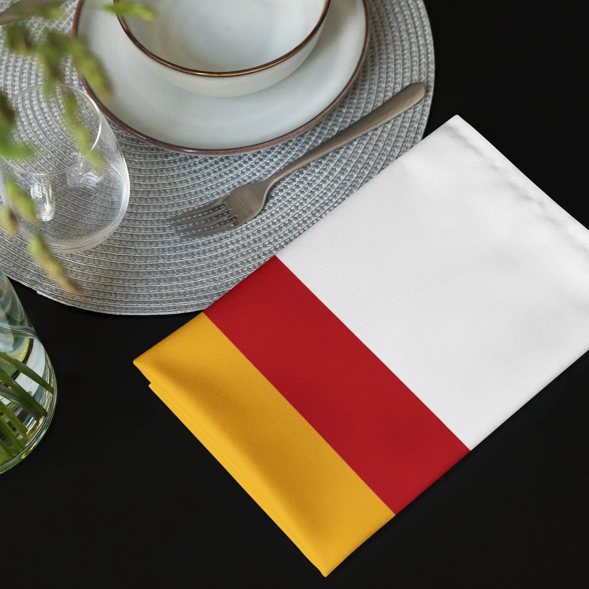 Comprar Juego de servilletas de tela Bandera España La Flamenca de Borgoña Bandera España