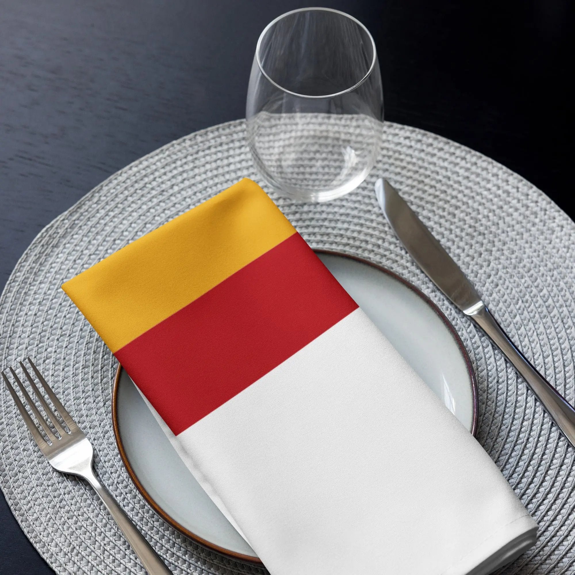 Comprar Juego de servilletas de tela Bandera España La Flamenca de Borgoña Bandera España