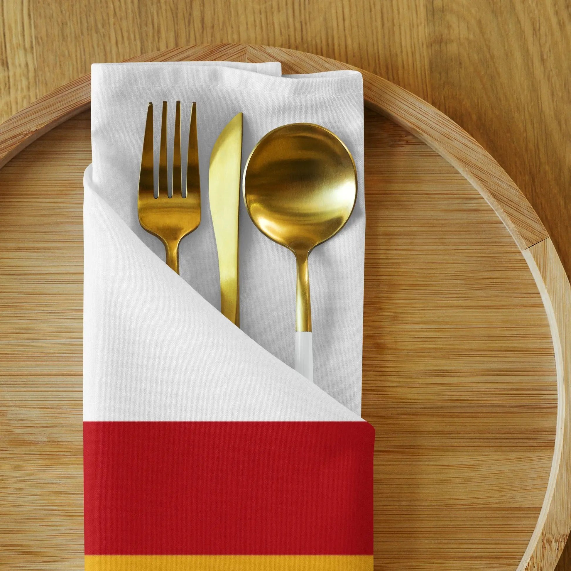 Comprar Juego de servilletas de tela Bandera España La Flamenca de Borgoña Bandera España