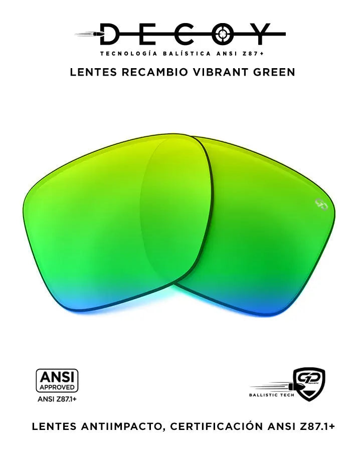 Comprar LENTES DECOY BALLISTIC VIBRANT GREEN La Flamenca de Borgoña Bandera España