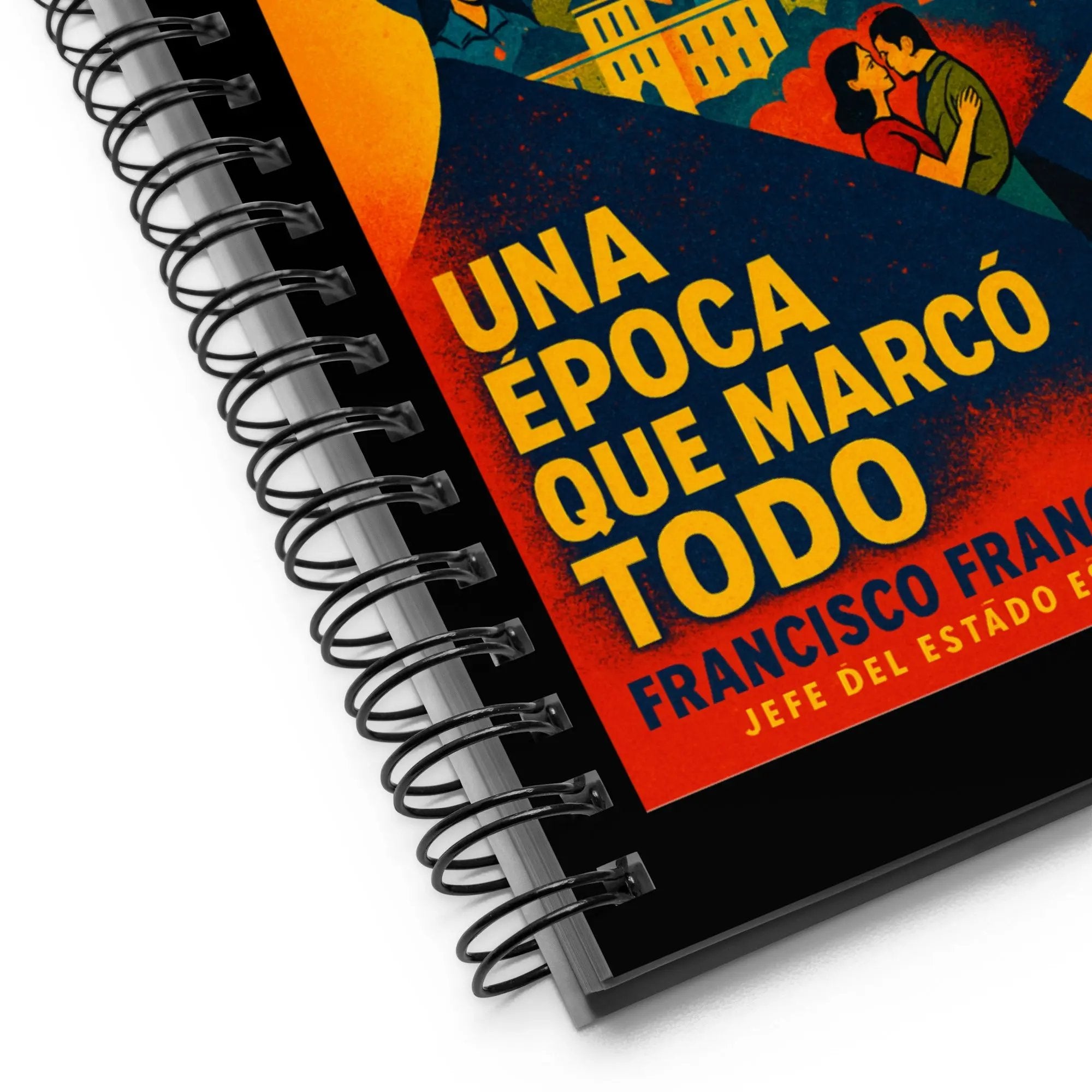 Comprar Libreta de notas con espiral "Franco - Una época que marcó todo" La Flamenca de Borgoña Bandera España