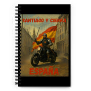 Comprar Libreta de notas con espiral "Santiago y cierra España" La Flamenca de Borgoña Bandera España