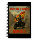 Comprar Libreta de notas con espiral "Santiago y cierra España" La Flamenca de Borgoña Bandera España