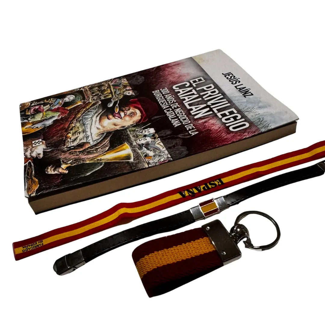 Comprar Libro "El privilegio catalán" de Jesús Laínz + Lote patriota La Flamenca de Borgoña Bandera España