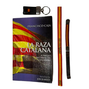 Comprar Libro "La Raza catalana" de Francisco Caja + Lote Patriota La Flamenca de Borgoña Bandera España