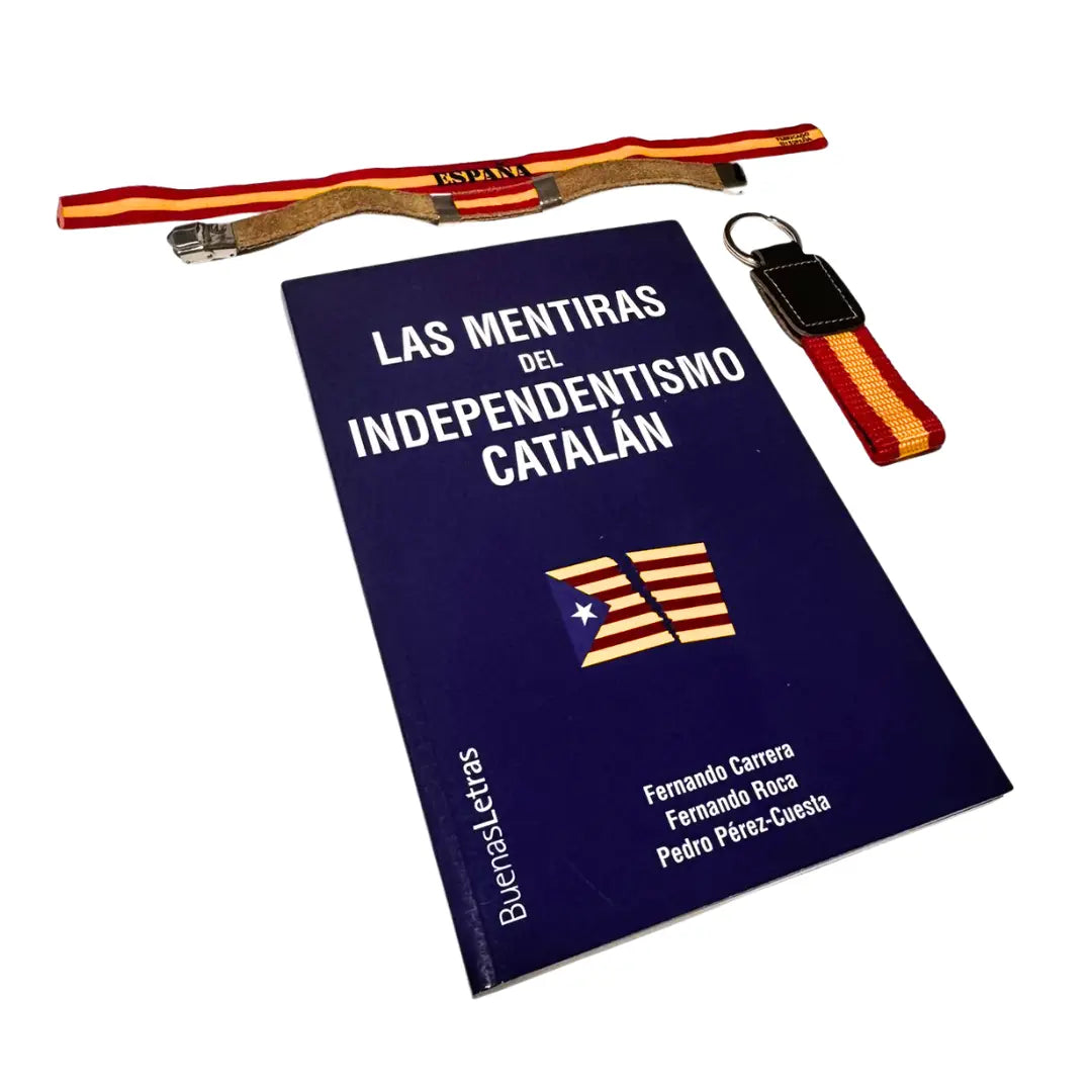 Comprar Libro "Las Mentiras del Independentismo Catalán" + Lote Patriota La Flamenca de Borgoña Bandera España