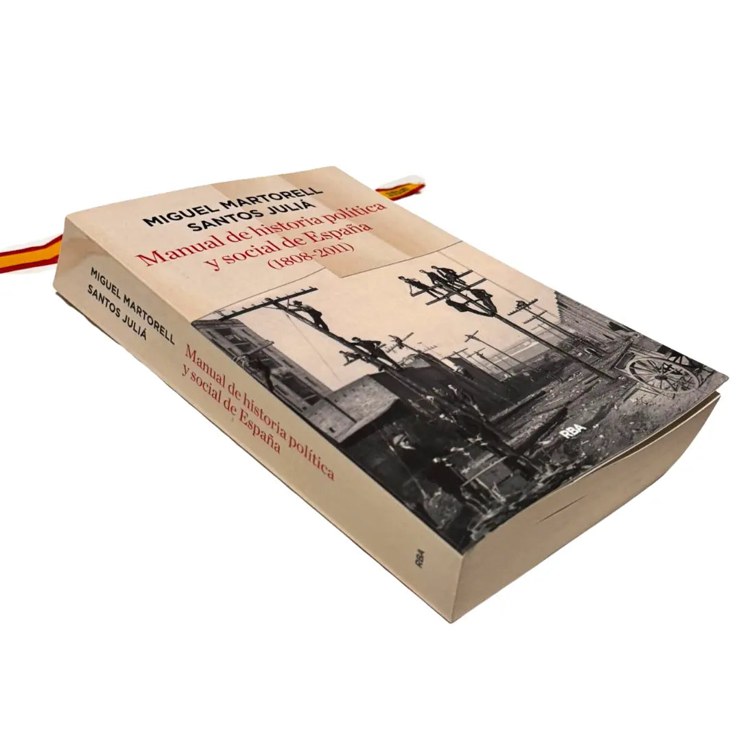 Comprar Libro "Manual de historia politica y social de España" + Lote Águila de San Juan La Flamenca de Borgoña Bandera España