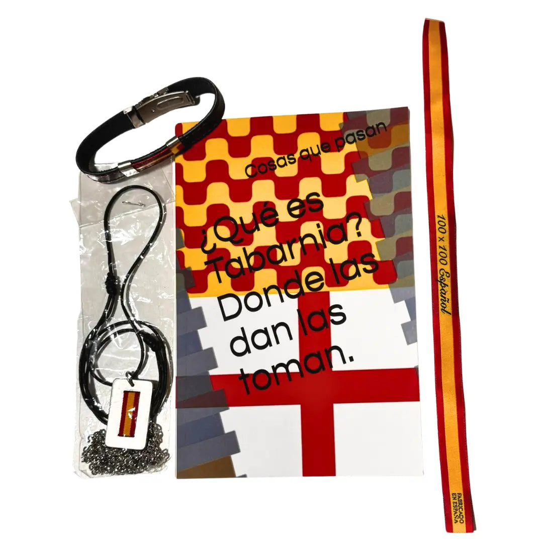 Comprar Libro "¿Qué es Tabarnia?" + Lote Patriota La Flamenca de Borgoña Bandera España