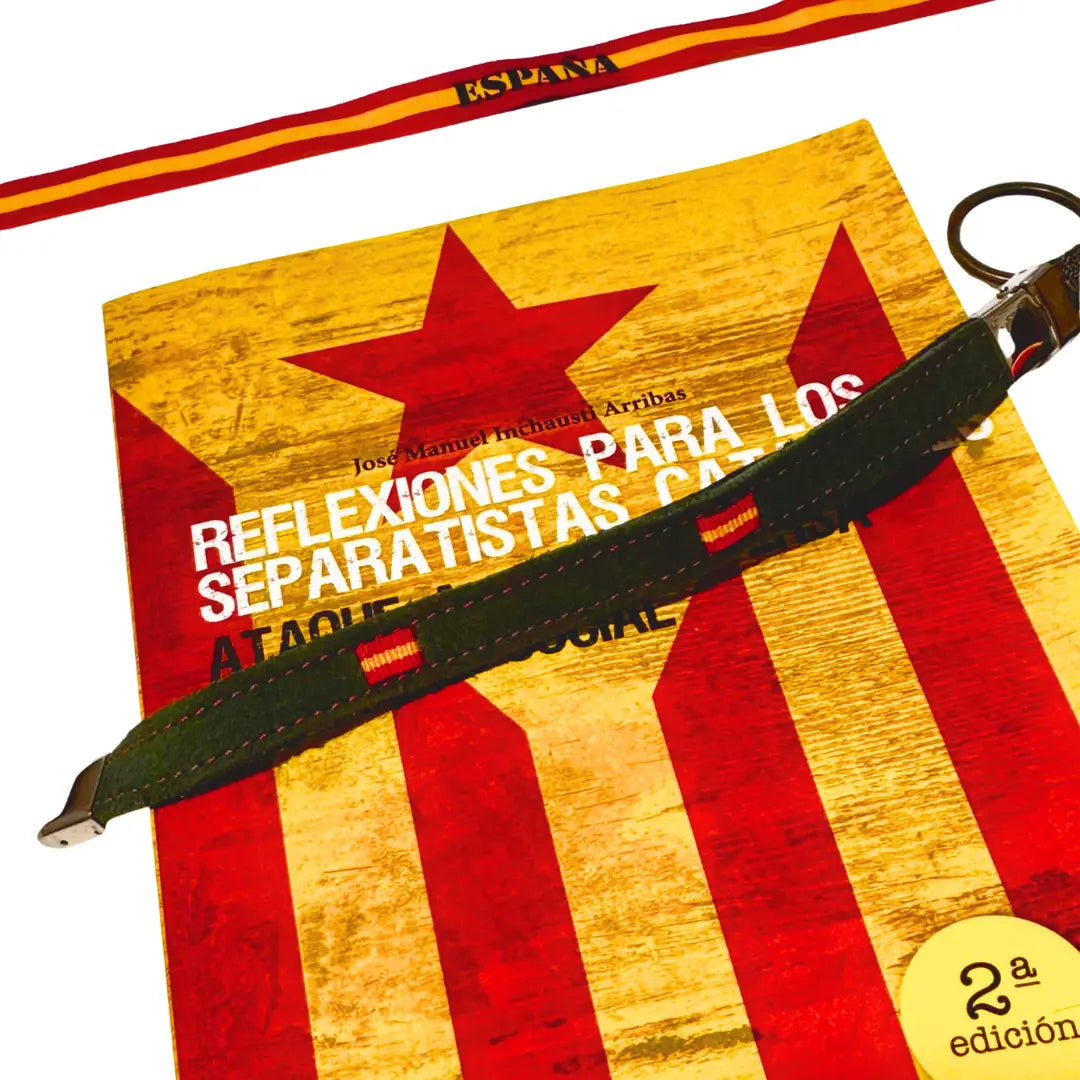 Comprar Libro "Reflexiones para los separatistas catalanes" de José Manuel Inchausti + Lote Patriota La Flamenca de Borgoña Bandera España
